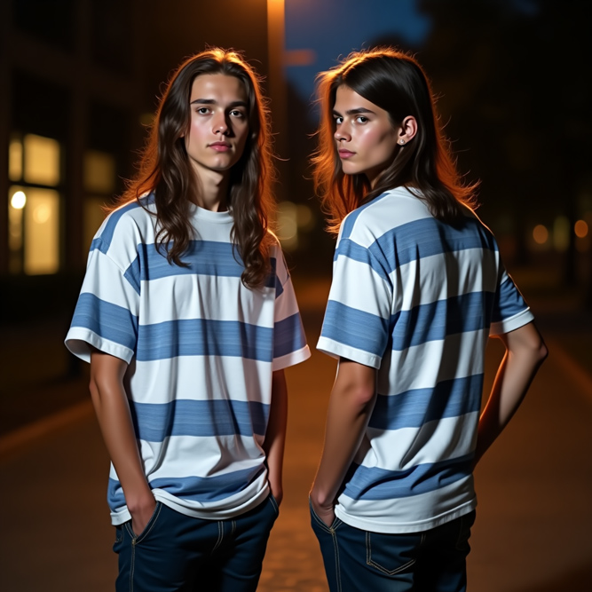 Striped Starlight Duo Tee