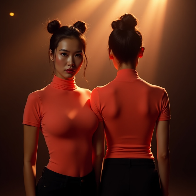 Tangerine Twist Turtleneck