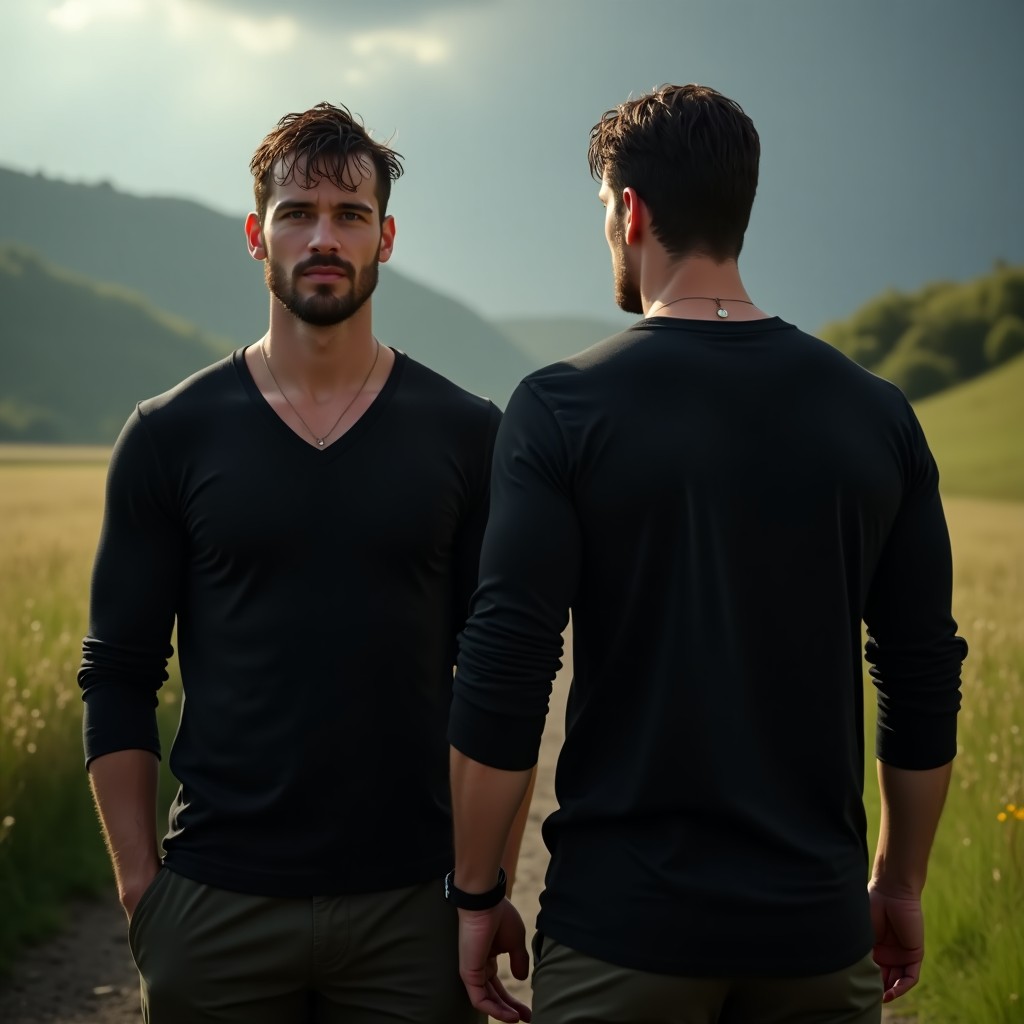 ShadowStride V-Neck Adventure Tee