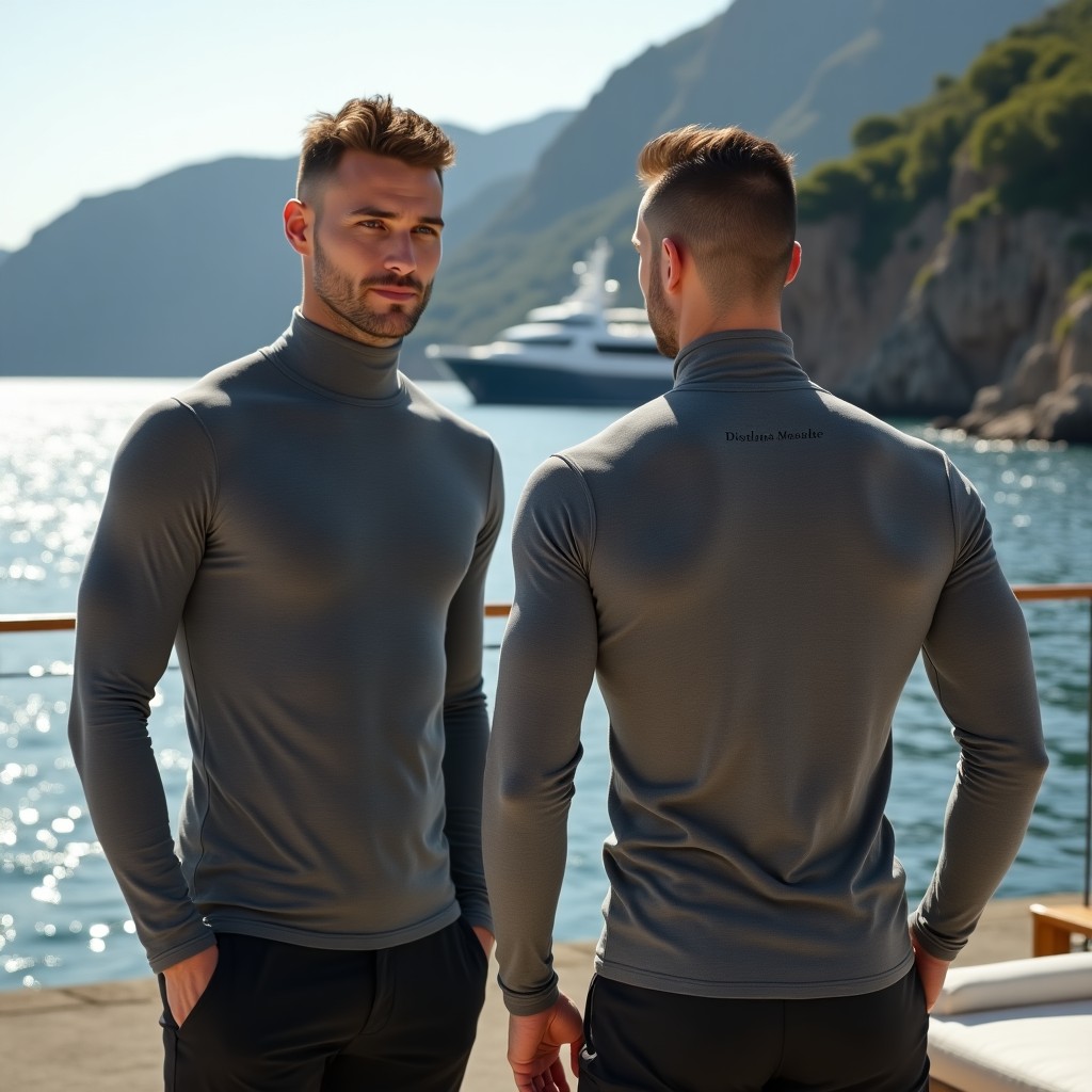Nautical Elegance Turtleneck